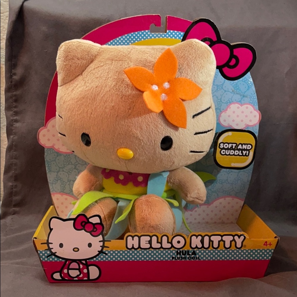 2013 Hello Kitty Hula Plush Doll - Hawaii Tan